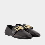 Mocassins Mere Et L'enfant - Lanvin - Cuir - Noir