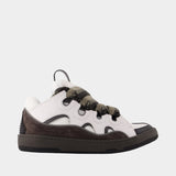 Sneakers Curb Bicolor - Lanvin - Cuir - Blanc