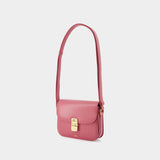Sac À Bandoulière Grace Small - A.P.C. - Cuir - Rose