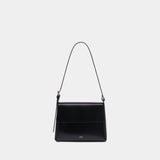 Sac Porté Épaule Virginie Flap - A.P.C. - Cuir - Noir