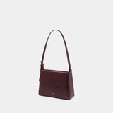 Sac Porté Épaule Virginie Flap - A.P.C. - Cuir - Rouge