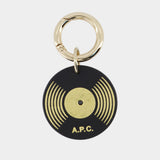 Porte-Clé Vinyl - A.P.C. - Cuir - Noir