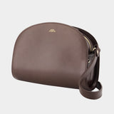 Sac À Bandoulière Demi Lune - A.P.C. - Cuir - Marron
