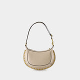 Sac À Main Oskan Moon - Isabel Marant - Cuir - Beige Clair