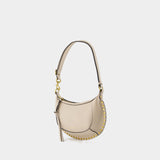 Sac À Main Oskan Moon - Isabel Marant - Cuir - Beige Clair