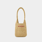 Sac Porté Épaule Praia Small Gc - Isabel Marant - Raffia - Beige