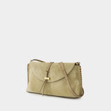 Sac Porté Épaule Silao Pouch Gb - Isabel Marant - Cuir - Beige