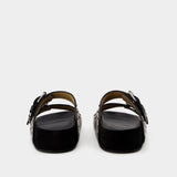 Sandales Lennyo Gb - Isabel Marant - Cuir - Noir