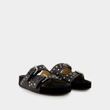 Sandales Lennyo Gb - Isabel Marant - Cuir - Noir