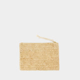Pochette Praia Pouch Gc - Isabel Marant - Raffia - Beige