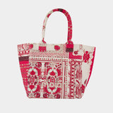 Cabas Small Yenky Ge - Isabel Marant - Coton - Rouge