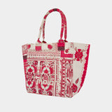 Cabas Small Yenky Ge - Isabel Marant - Coton - Rouge