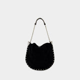 Sac Porté Épaule Oskan Tassel Ga - Isabel Marant - Cuir - Noir