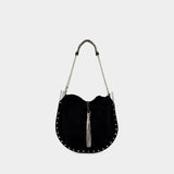 Sac Porté Épaule Oskan Tassel Ga - Isabel Marant - Cuir - Noir