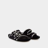 Sandales Lennyo - Isabel Marant - Cuir - Noir