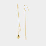 Boucles D'oreilles Asymmetric - Isabel Marant - Métal - Doré