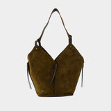 Sac Porté Épaule Tampa Gz - Isabel Marant - Cuir - Kaki