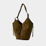 Sac Porté Épaule Tampa Gz - Isabel Marant - Cuir - Kaki