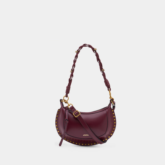 Sac À Bandoulière Oskan Moon Gd - Isabel Marant - Cuir - Bordeaux