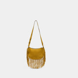 Sac Porté Épaule Oskan Soft Zip Ga - Isabel Marant - Cuir - Jaune