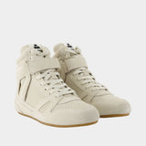 Sneakers Senny High Gb - Isabel Marant - Cuir - Blanc