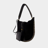 Sac Porté Épaule Oskan Soft - Isabel Marant - Cuir - Noir