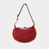 Sac Porté Épaule Oskan Moon - Isabel Marant - Cuir - Rouge