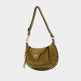 Sac Porté Épaule Moon Pocket - Isabel Marant - Cuir - Kaki