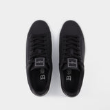 Baskets B-court en Cuir Noir et Blanc