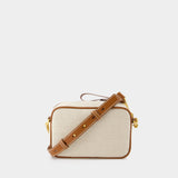 Sac À Bandoulière B-Army Camera Case - Balmain - Toile - Blanc/Marron