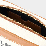 Sac À Bandoulière B-Army Camera Case - Balmain - Toile - Blanc/Marron