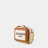Sac À Bandoulière B-Army Camera Case - Balmain - Toile - Blanc/Marron