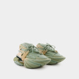 Sneakers Unicorn Low - Balmain - Cuir - Vert Olive