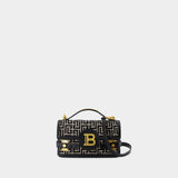 Sac À Main B-Buzz Shoulder 24 - Balmain - Coton - Ivoire/Noir