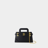 Sac À Main B-Buzz Small Top Handle - Balmain - Cuir - Noir
