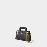 Sac À Main B-Buzz Small Top Handle - Balmain - Cuir - Noir