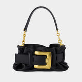 Sac Porté Épaule Anthem Mini - Balmain - Cuir - Noir