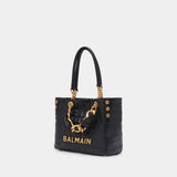 Cabas 1945 Soft Small - Balmain - Cuir - Noir