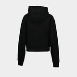 Hoodie Vintage Print - Balmain - Coton - Noir