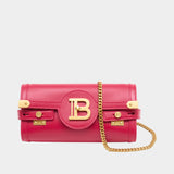 Sac Porté Épaule B-Buzz 23 - Balmain - Cuir - Rose