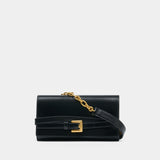 Wallet On Chain Shuffle - Balmain - Cuir - Noir