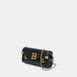 Sac Porté Épaule B-Buzz 23 - Balmain - Cuir - Noir