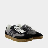 Sneakers Swan - Balmain - Cuir - Gris