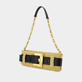 Sac Porté Épaule Anthem - Balmain - Raphia - Beige