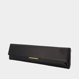 Pochette Long - Balmain - Cuir - Noir