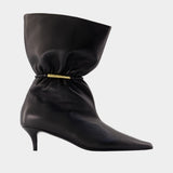 Bottines Kitten - Balmain - Cuir - Noir