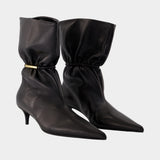 Bottines Kitten - Balmain - Cuir - Noir