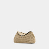 Pochette Mini T-Lock - TOTEME - Cuir - Beige