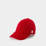 Casquette Signature - Courreges - Coton - Rouge
