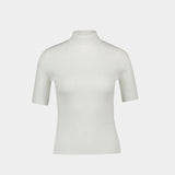 T-Shirt Reedition Jumper - Courreges - Coton - Blanc